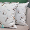 Cotton flower decorative square pillowcase