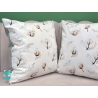 Cotton flower decorative square pillowcase