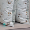 Medvilninis gėlių dekoratyvinis kvadratinis pagalvės užvalkalas