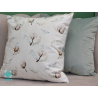 Cotton flower decorative square pillowcase