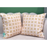 Retro decorative square pillowcase