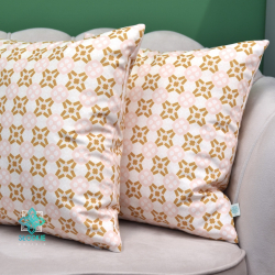 Retro decorative square pillowcase