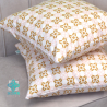 Retro decorative square pillowcase