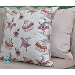 Sweety bunny decorative square pillowcase