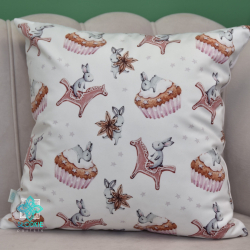 Sweety bunny decorative square pillowcase