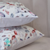 Christmas bunny decorative square pillowcase