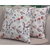 Christmas bunny decorative square pillowcase