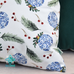 Christmas baubles decorative pillowcase