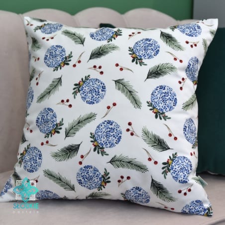 Christmas baubles decorative pillowcase