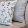 Funda de almohada decorativa navideña con ciervos