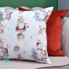 Decorative Christmas pillowcase with Santa Claus