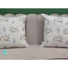 Зимни зайчета, декоративна коледна калъфка за възглавница