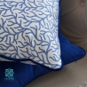 Sea Coral square decorative pillowcase with inset