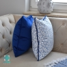 Sea Coral square decorative pillowcase with inset