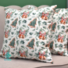 Lebkuchen-Weihnachtsbäume, quadratischer dekorativer Kissenbezug