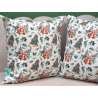 Gingerbread Christmas trees, square decorative pillowcase