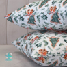 Imbierinės eglutės, kvadratinis dekoratyvinis pagalvės užvalkalas