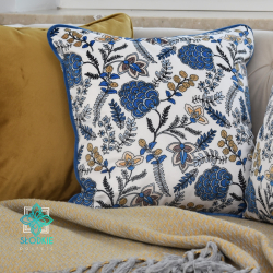 Elana decorative pillowcase with flowers