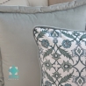 Greko dekoratyvinis kvadratinis pagalvės užvalkalas su įdėklu