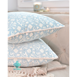 Blue Sky decorative pillowcase with inset