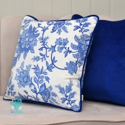 Hampton flowers decorative pillowcase with inset