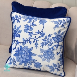 Hampton flowers decorative pillowcase with inset