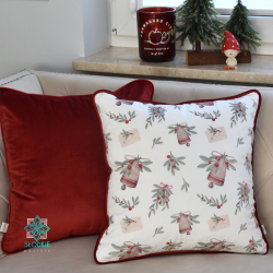Decorative pillowcase for the holidays in bells