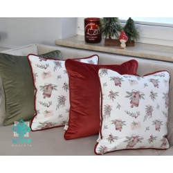 Dekoratyvinis kalėdinis pagalvės užvalkalas su varpeliais