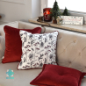 Linksmų Kalėdų dekoratyvinis pagalvės užvalkalas su vamzdeliais