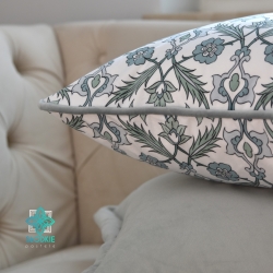 Funda de almohada decorativa cuadrada Greko con inserto