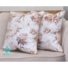 Powder peonies decorative pillowcase with inset