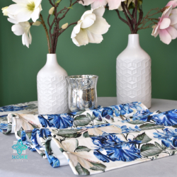 Traves de Mesa Hydrangea Azul 40x180